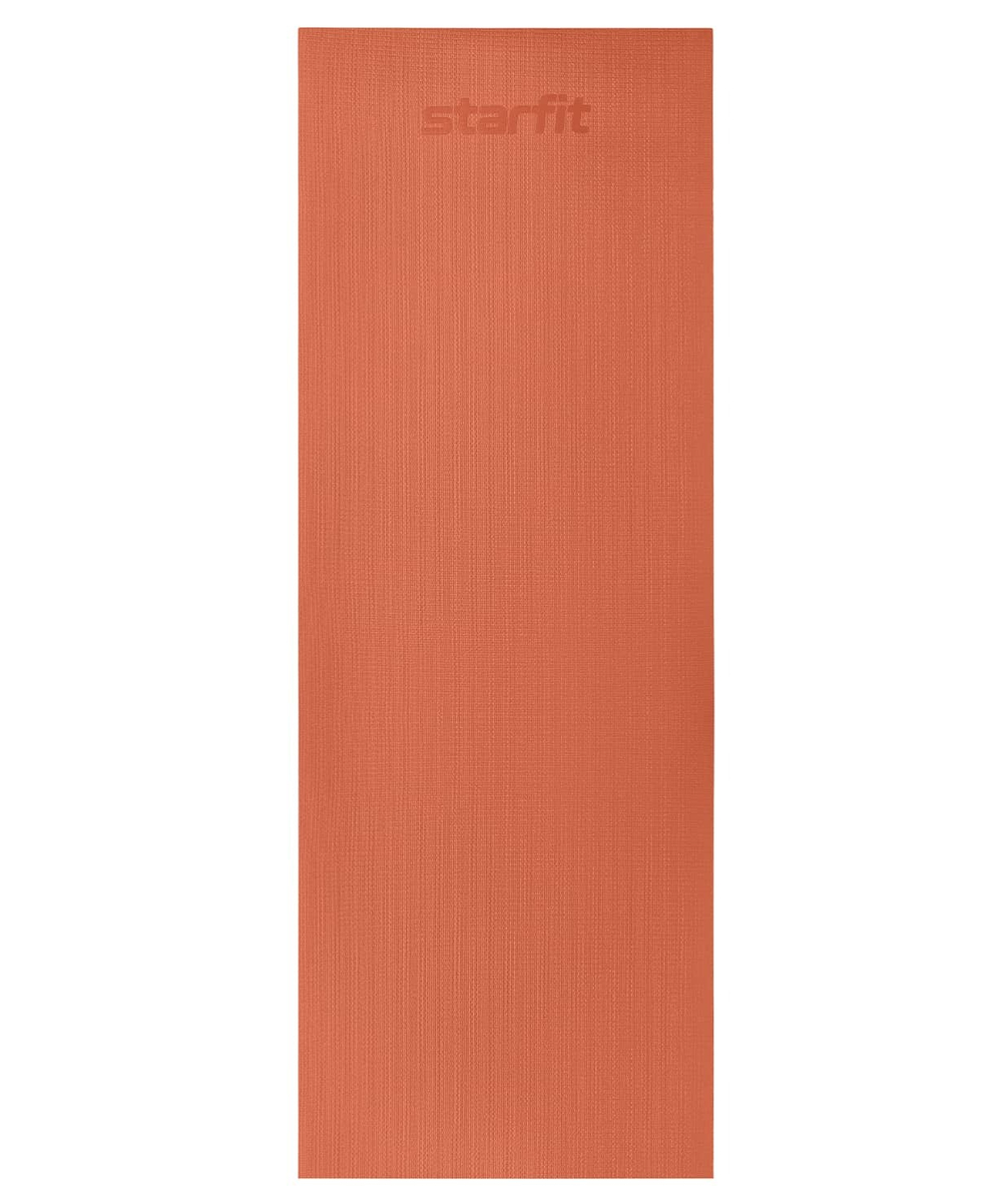 Коврик для йоги и фитнеса высокой плотности FM-103 PVC HD, 183x61x0,4 см, индийский каштан