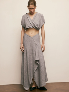 Юбка «Asymmetry» серый