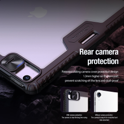 Чехол книжка синего цвета для Apple iPad Air 13 (2025, 2024) и Pro 12.9 (2020-2022), серия Bumper Pro Case-Multi Angle Folding Style от Nillkin