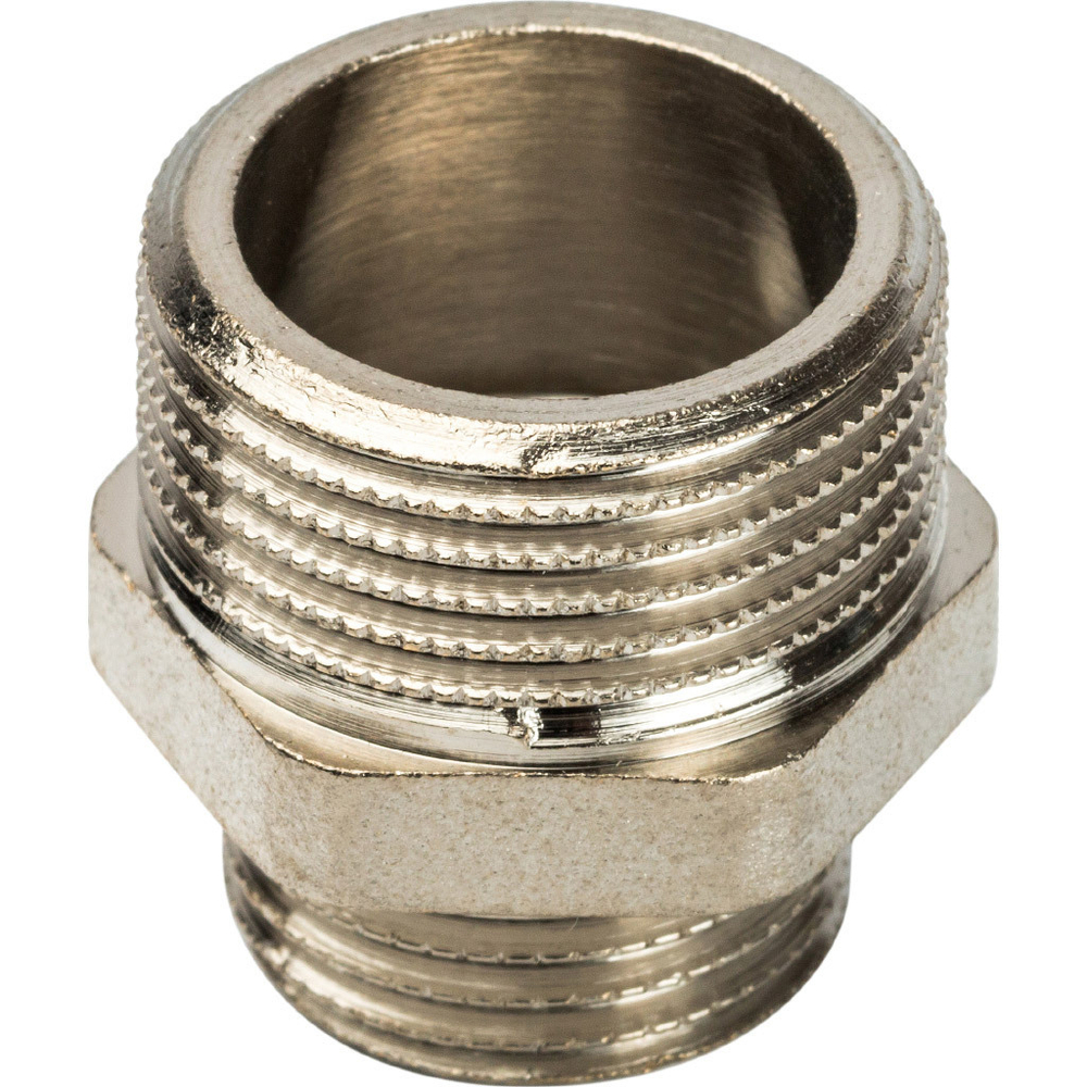 Ниппель переходной STOUT НН 3/4"X1/2" никель