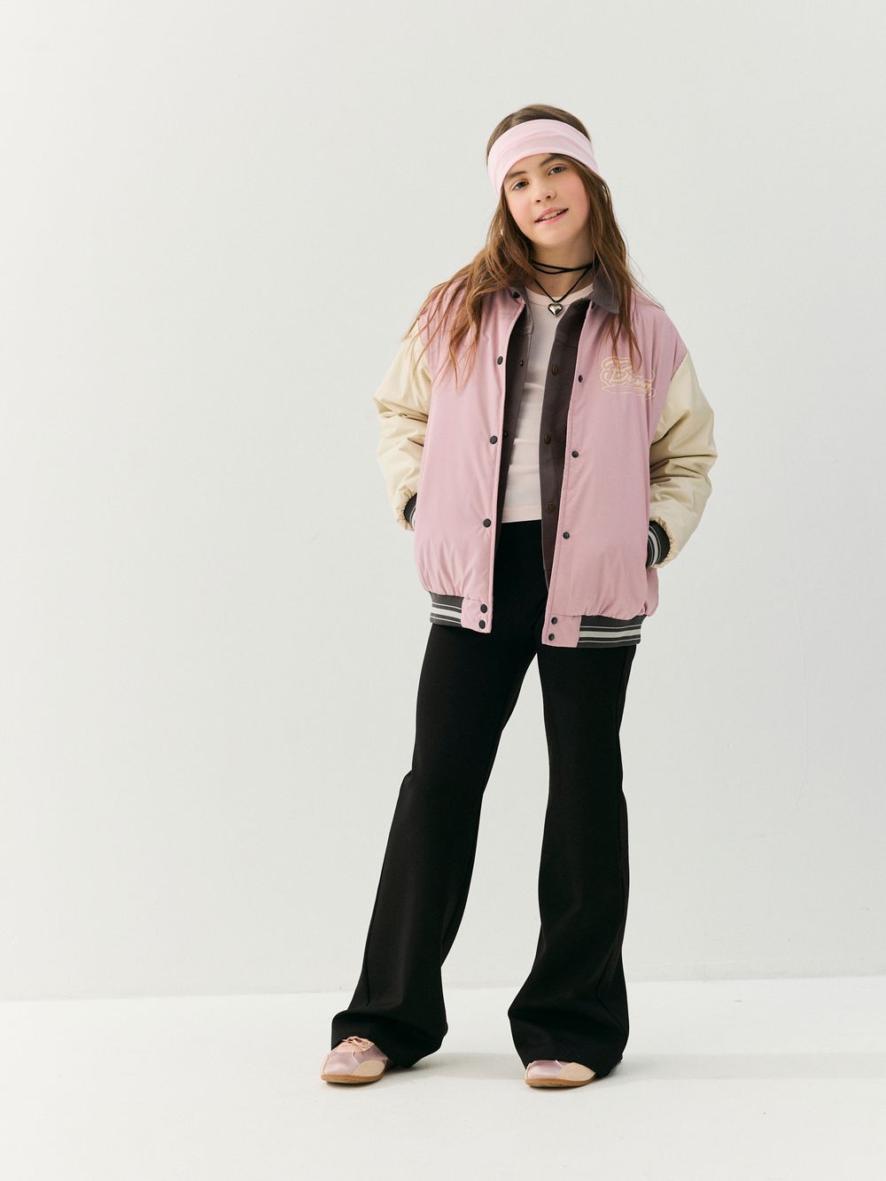 Брюки клеш "Уголь" облегченные 7+