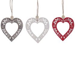 GAEM Украшение новогоднее "Сердце", L9 W0,5 H10 см, 3в.