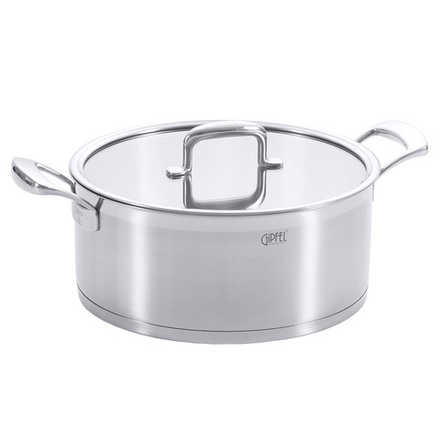 Кастрюля из нержавеющей стали Gipfel Prestige 1237 28 см/7,4 л
