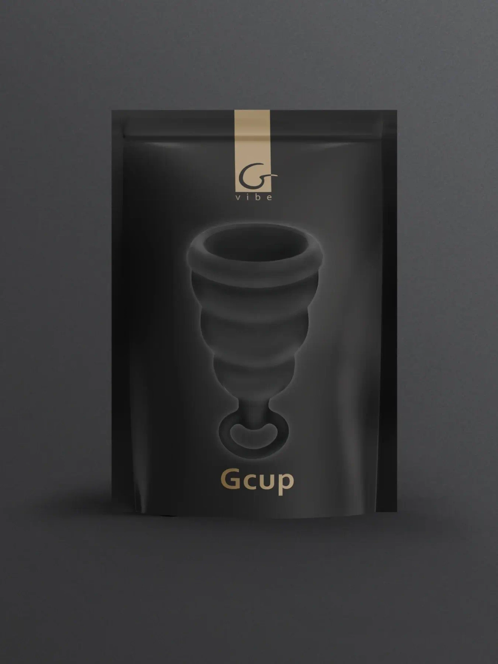 Gvibe Gcup Black - Силиконовая менструальная чаша с защитой от протечек