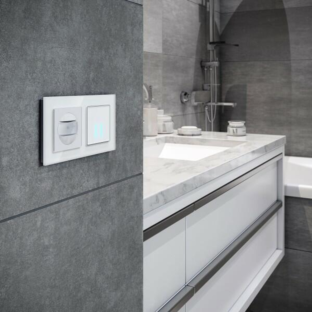 Датчик движения 500 Вт, двухпроводный (белый)