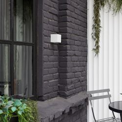 ULU-S55B-2x3W-3000K+4000K+6000K IP65 WHITE Светильник светодиодный уличный. Архитектурный накладной. С переключателем цвета свечения. Теплый3000K-Белый4000K-Дневной6000K. Корпус белый. TM Uniel