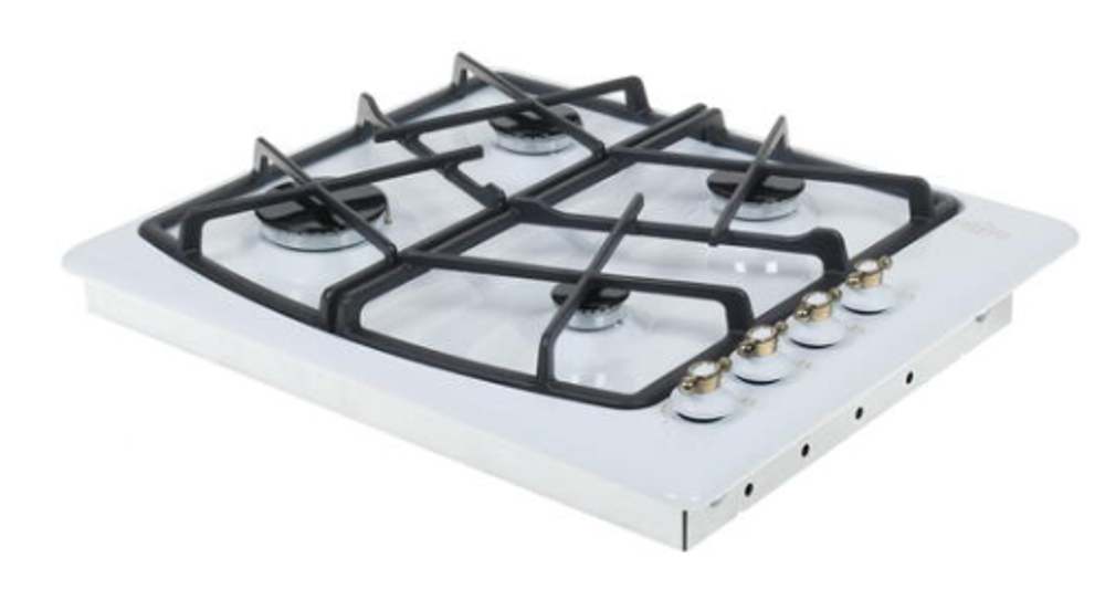Поверхность варочная Гефест СН 1211 К82 (бел.эмал с рис чуг.реш.газ-контр.эл.росж в ручки "ант бр")