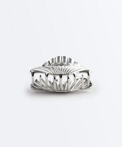 OYSHO Металлическая заколка для волос в форме ракушки, серебряный