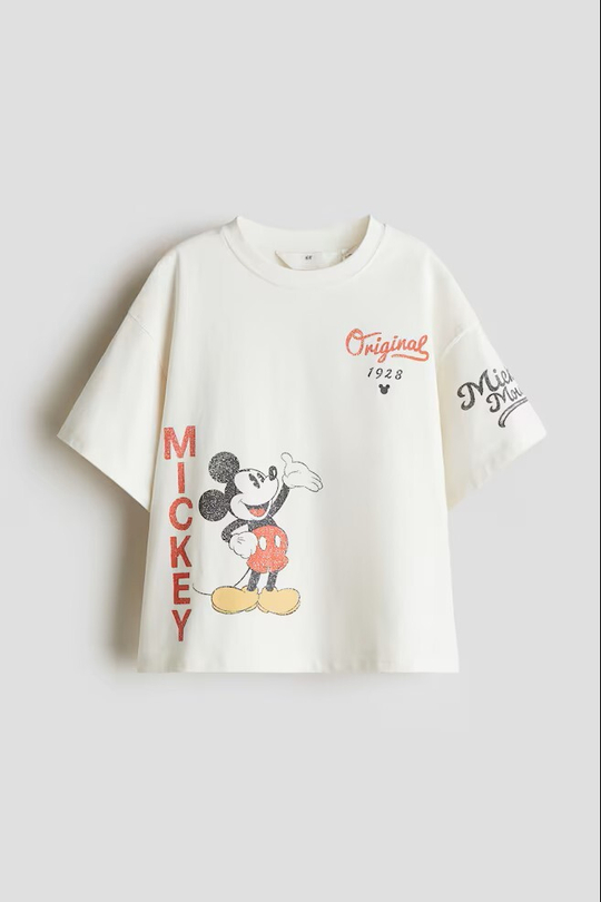 H&M Футболка с принтом, белый