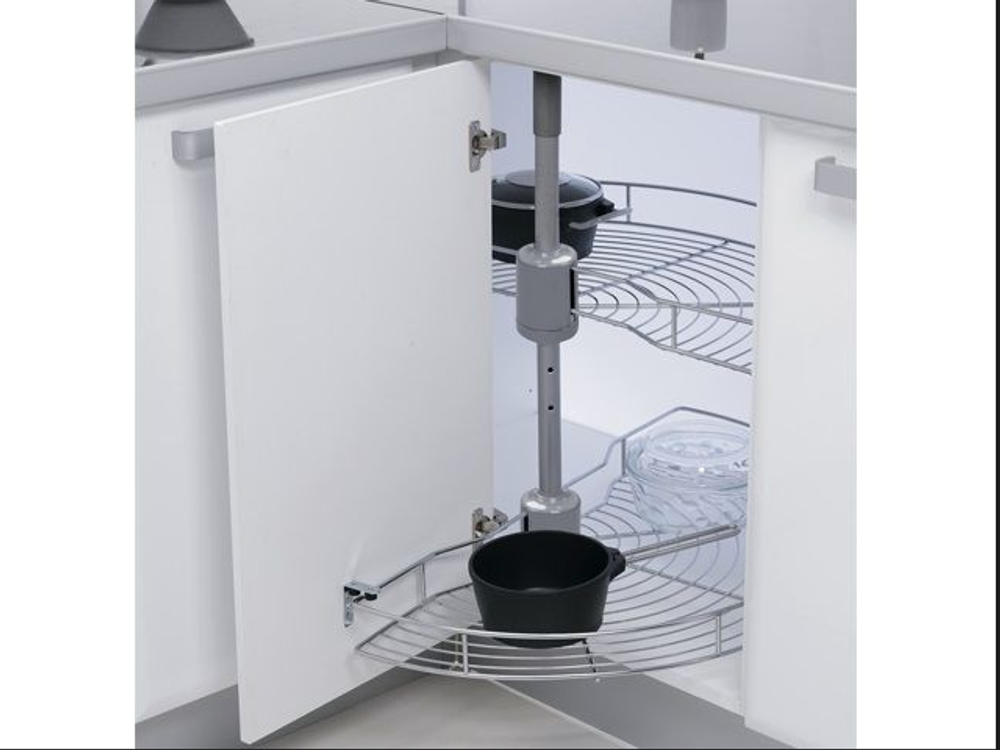 S-3011-C Карусель в базу 450 мм, Starax, 2-х ярусная, (d740х420х650-700 мм)