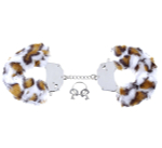 Наручники с искусственным леопардовым мехом Original Furry Cuffs (Цвет: леопард)