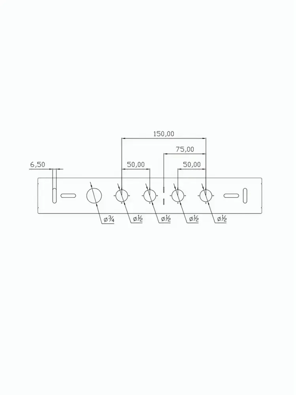 Шаблон для монтажа водорозеток