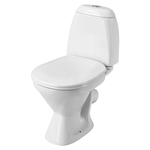 Унитаз-компакт "Римини полипропилен" (кос.вып. нижн.подв, 1-кн.арм., сид.) (Santek)