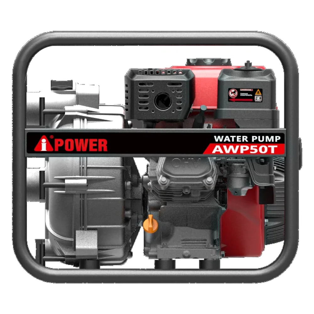 A-iPower AWP50T мотопомпа бензиновая для грязной воды 7 л.с, 517 л/мин, диаметр 50 мм, 30221