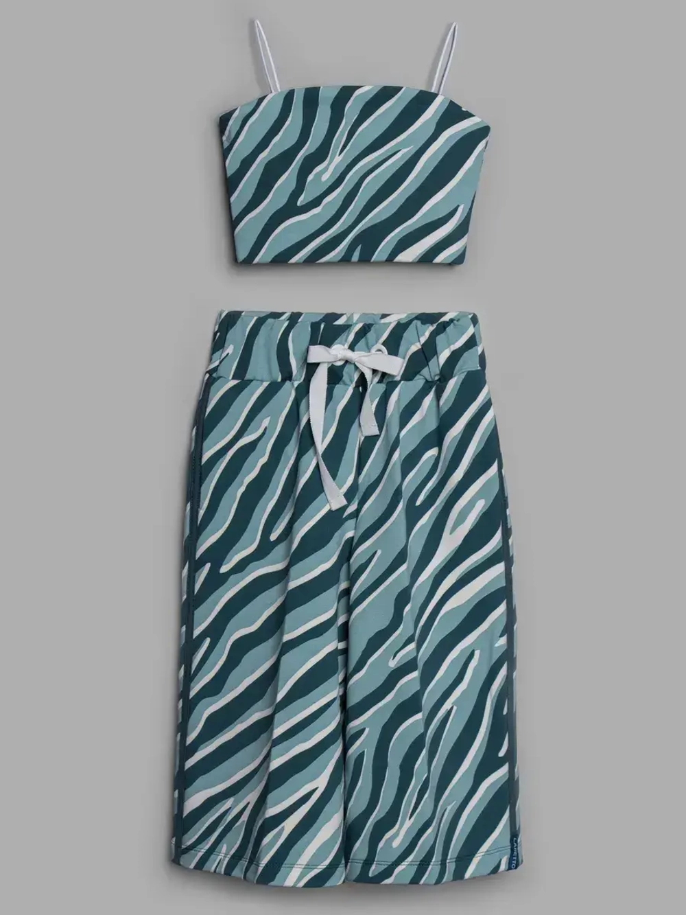 Костюм для девочки на лето с кюлотами