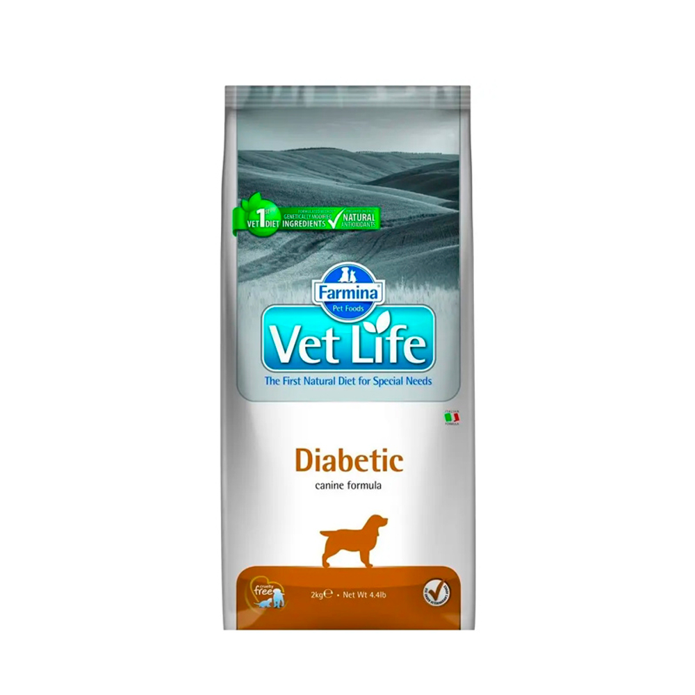 Сухой корм для собак при сахарном диабете Farmina Vet Life Diabetic 2 кг
