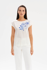 23598 Блузка женская (молочный)