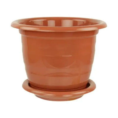Горшок цв. Виола 10л. с под. (корич.) (комплект 10 шт)