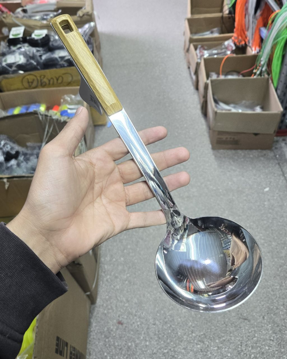 Половник деревянная ручка 4658-2