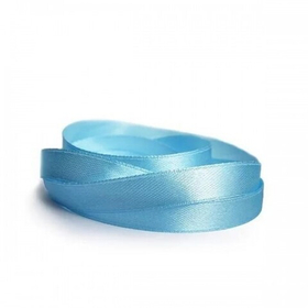 Лента атласная 12 мм голубая