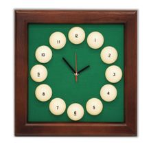 Часы Квадрат пирамида ясень/сукно (№3,Сукно Euro Pro 50 ш1.98м Yellow green)