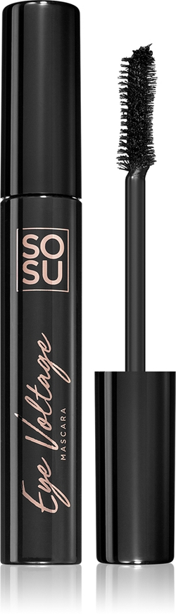 SOSU Cosmetics Eye Voltage - Водостойкая тушь для подкручивания и разделения ресниц оттенок Jet Black, 10 ml