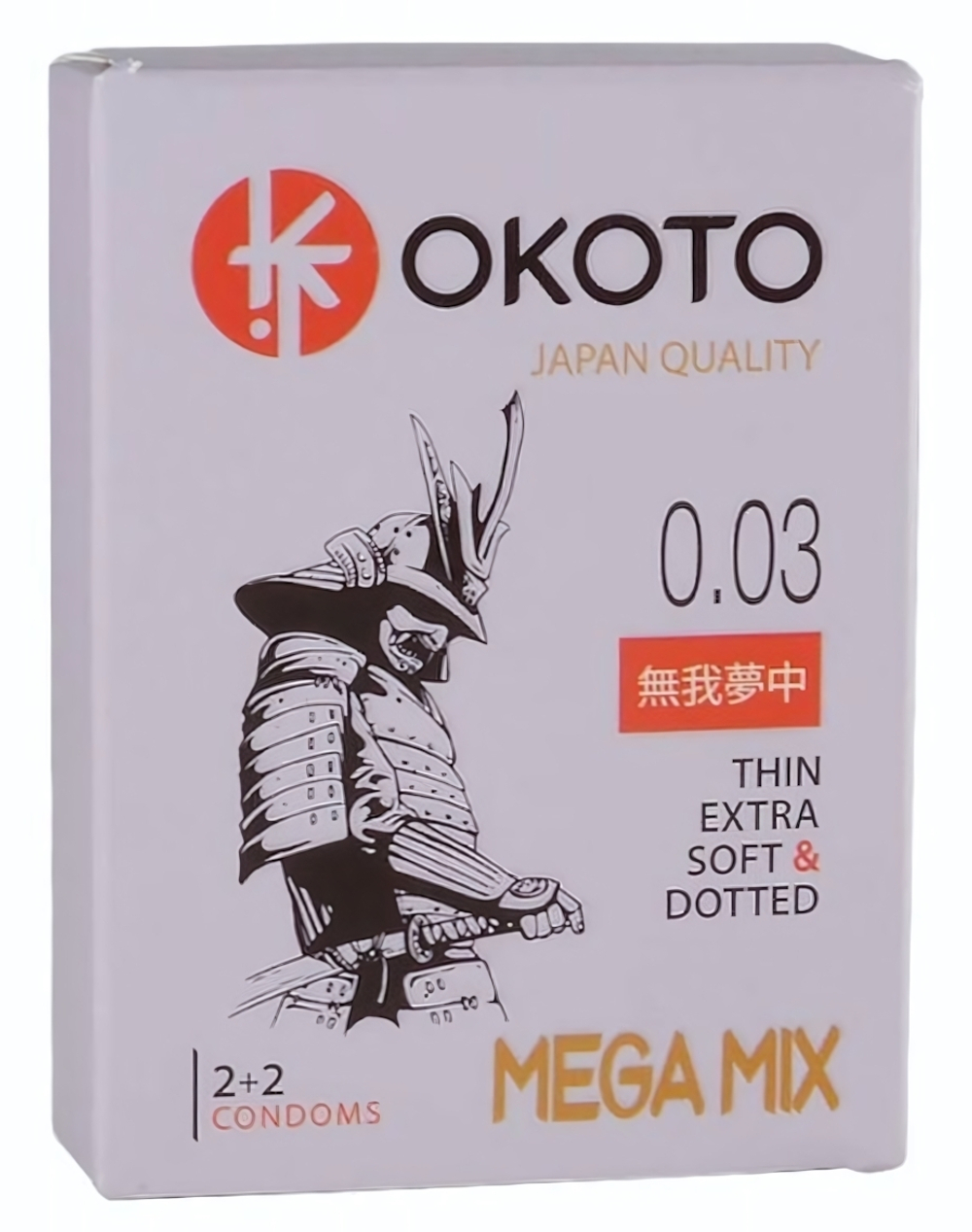 Набор из 4 презервативов OKOTO MegaMIX (Цвет: прозрачный)