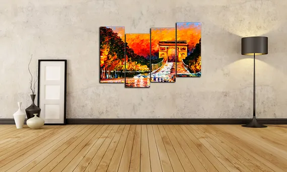 Модульная картина "Вечерний закат"