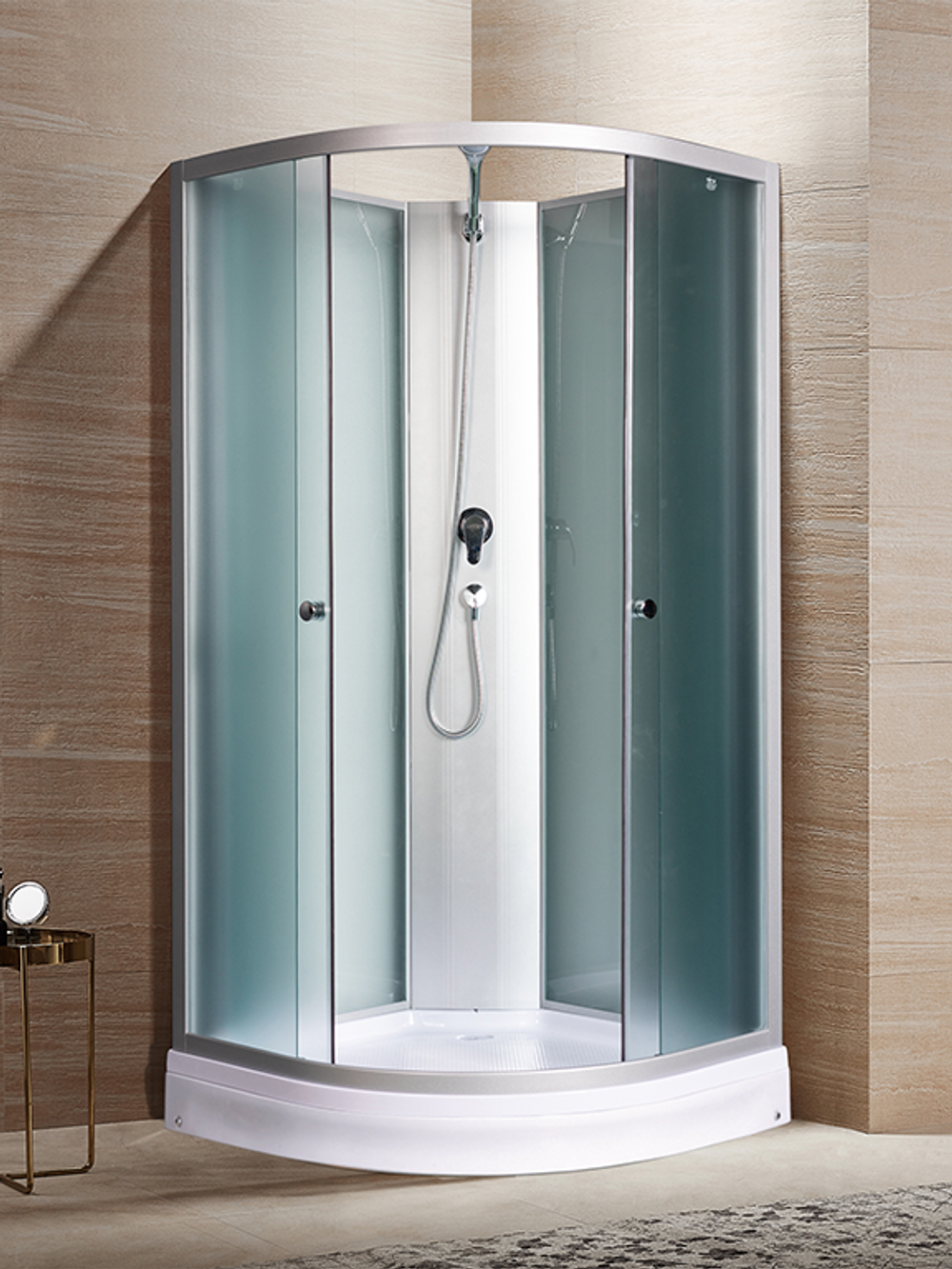 Душевая кабина RIVER NARA LIGHT Б/К 90/15 МТ 90x90x210 10000002911 Универсальная Четверть круга