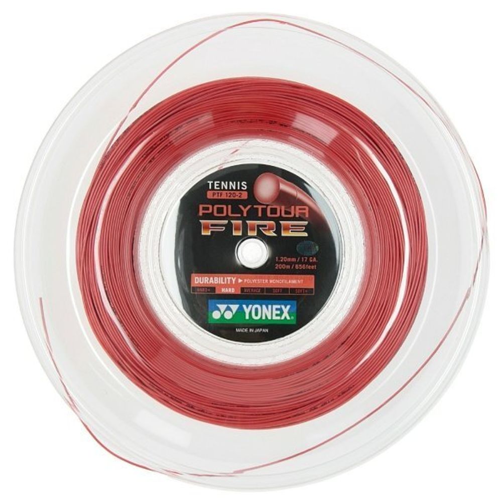 Струны для тенниса YONEX POLY TOUR FIRE В нарезке (1 натяжка) 11 м