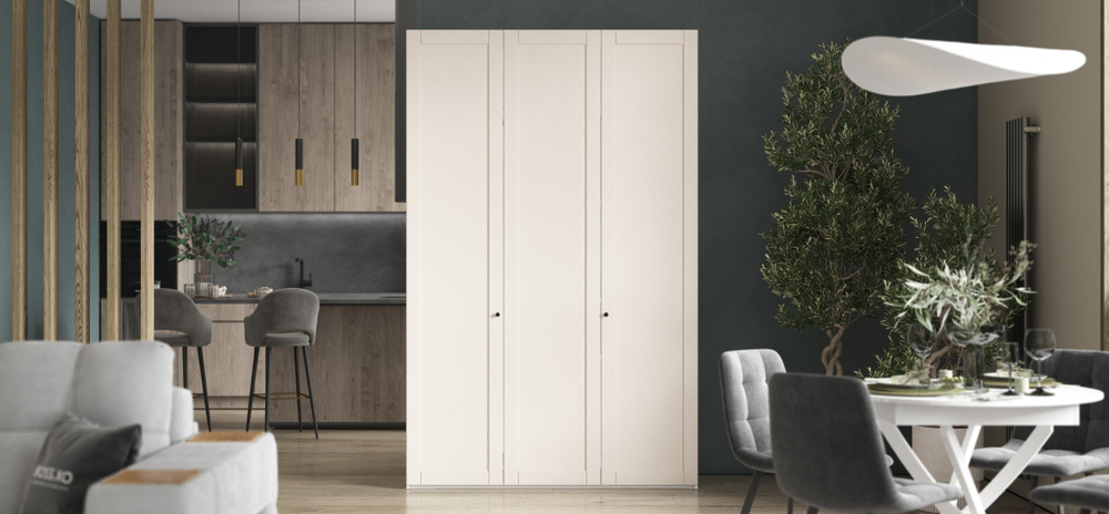 Шкаф Босс Фрейм 150 - 3Д Белый снег, Шарли керамика