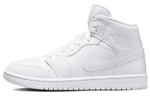 Кроссовки Jordan Air Jordan 1 Mid Triple White (Женская размерная сетка)