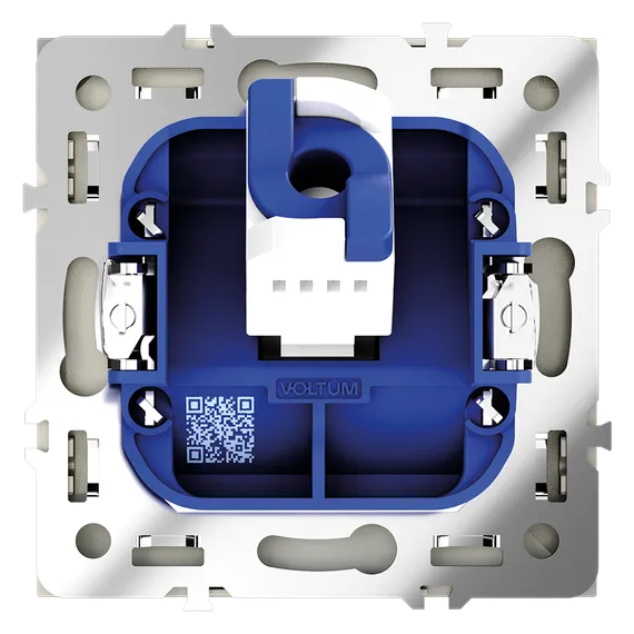 Розетка компьютерная встраиваемая VOLTUM S70 RJ45 кат.6, (сталь)
