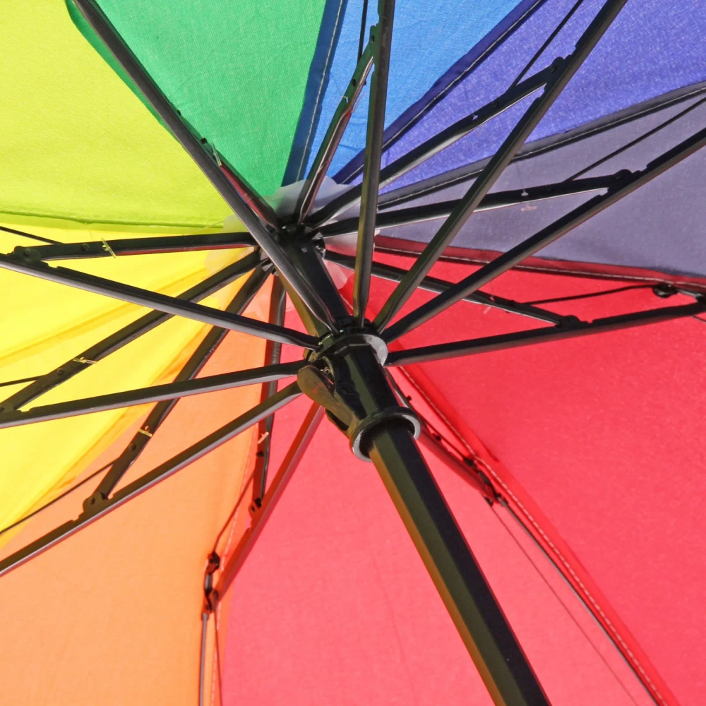 Зонт женский механический «Ultramarine - Радуга», ветроустойчивый, 10 спиц, d-99см, длина в слож. виде 24см