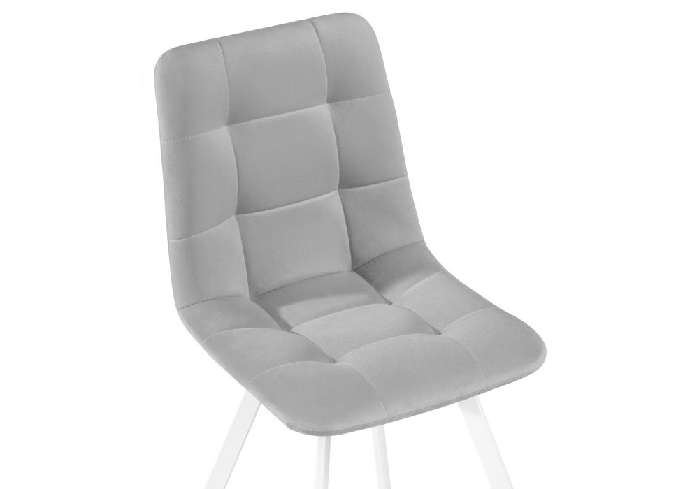 Стул на металлокаркасе Чилли белый / светло-серый