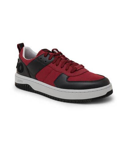 Кожаные кроссовки kilian tenn HUGO - бордовый(50503032)
