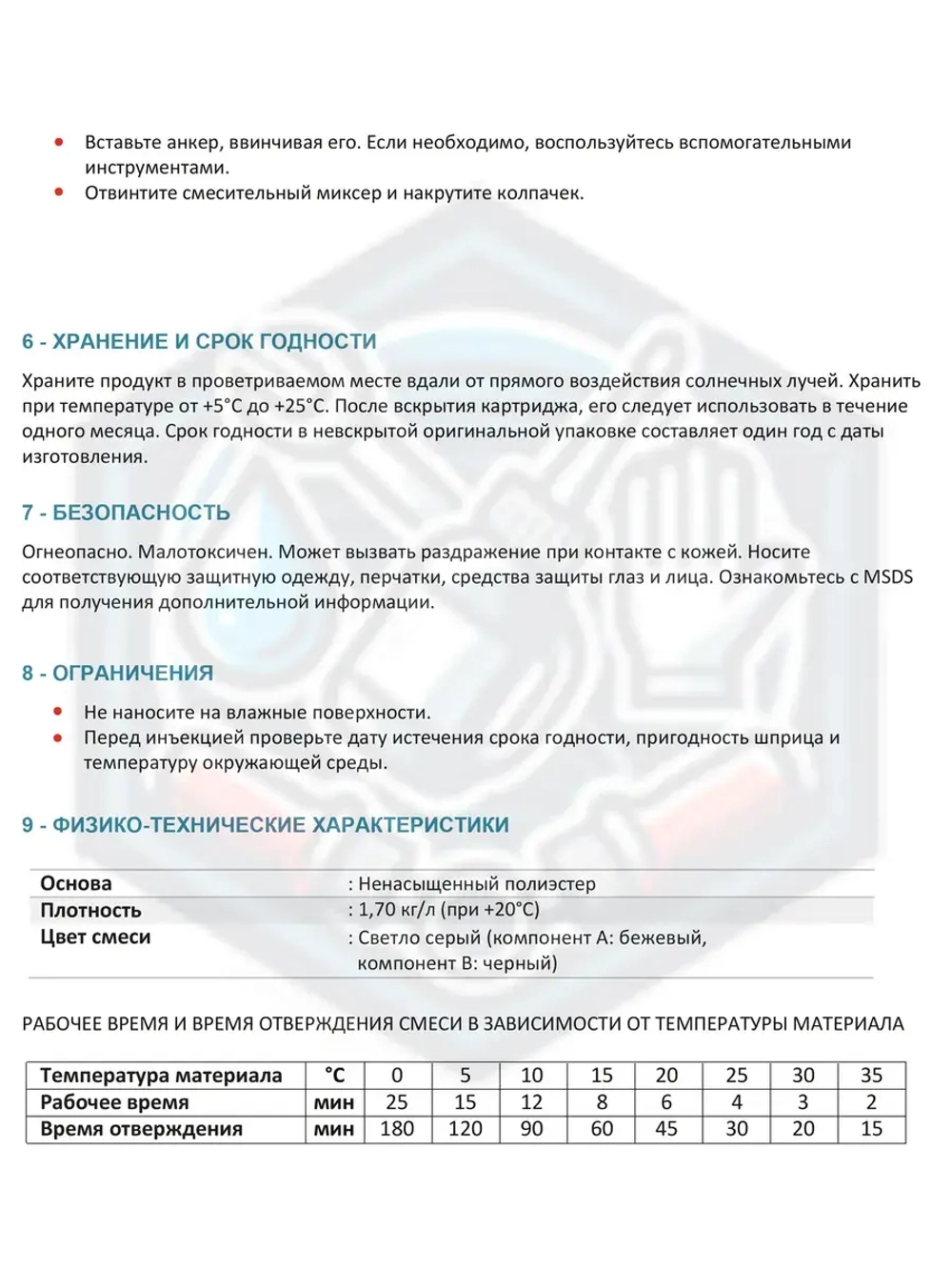 Анкер химический универсальный AkFix C900