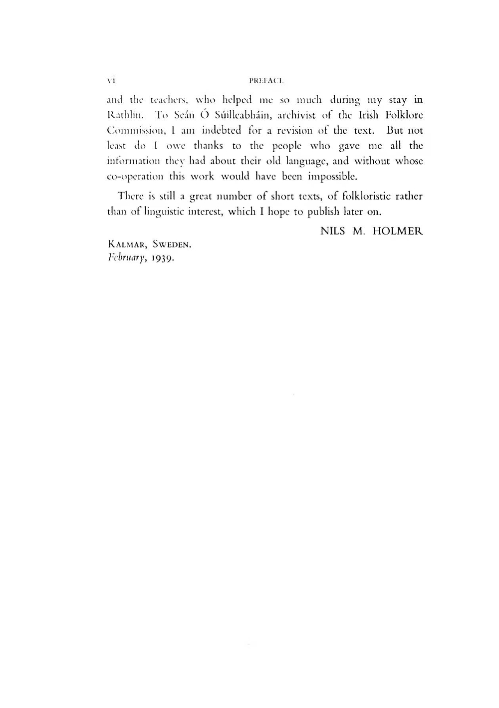 The Irish Language in Rathlin Island, Co. Antrim | N.M. Holmer