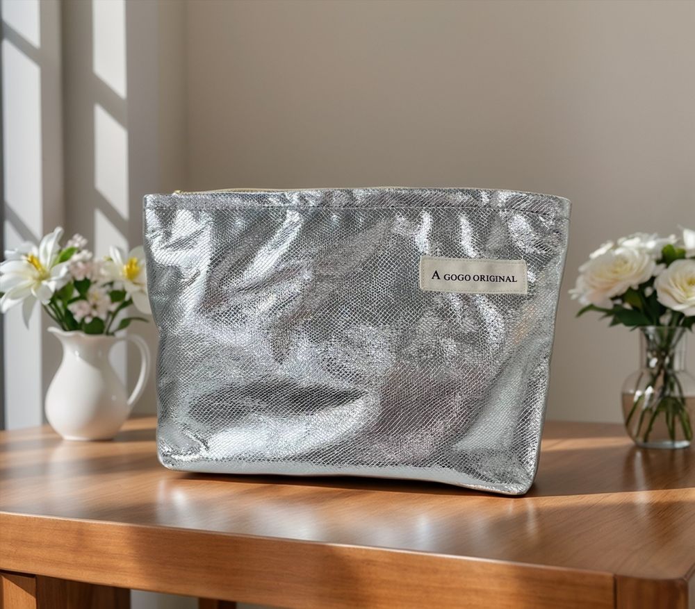 Косметичка клатч из крафт фольги