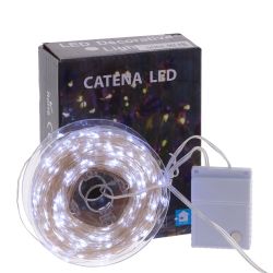 GAEM Электрогирлянда "Роса", L50м, 500 LED, хол бел, 8 тип свеч, 7W, шнур прозр леска, IP20