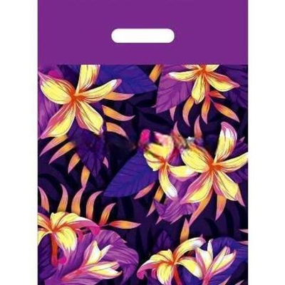 Пакет с прорубной ручкой ПВД 30х40 (50 мкм) "Бразильская ночь" (50/1000 шт.) Интерпак