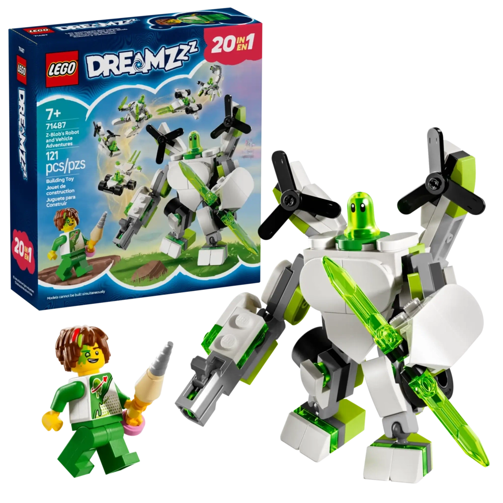 Конструктор LEGO DREAMZzz 71487 Приключения робота и транспортного средства Z-Blob