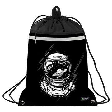 Мешок для обуви 1 отделение Berlingo "Trailblazer", 360*460мм, вентиляционная сеточка , светоотражающая лента, карман на молнии