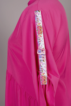 Летнее платье 3226АП, фуксия #86Ф053226АП