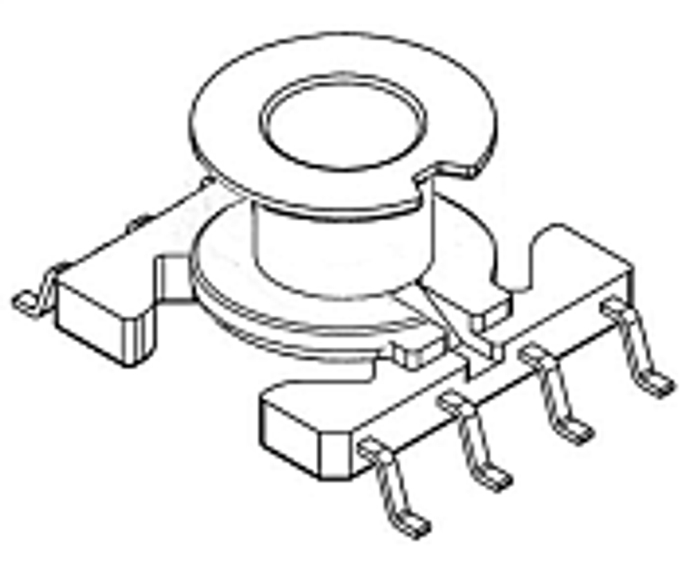 RM5 Каркас 1 сек. 8 выв. SMD RM5-8P-GW-3,81-C-1