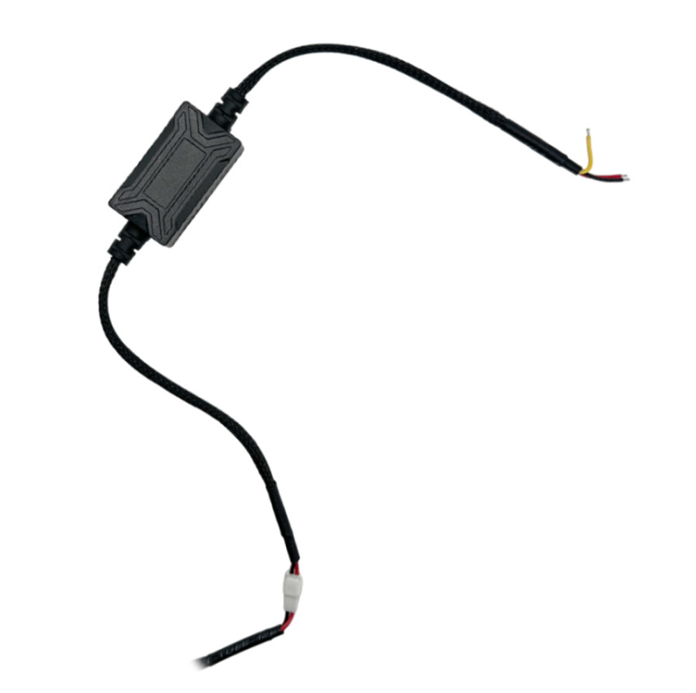 Бленда (маска) для линз 3.0 дюйма с DRL Белый цвет L-образная (комплект, 2шт)