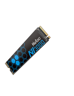 Ssd накопитель Netac SSD NV3000 2TB PCIe 3 x4 M.2 2280 NVMe 3D NAND, R/W up to 3300/2900MB/s, IOPS(R4K) 320K/280K, TBW 1200TB, with heat sink, 5y wty