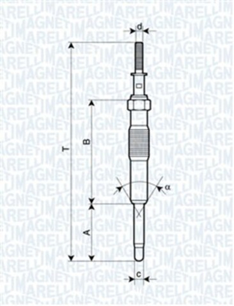 MAGNETI MARELLI - 062900034304-MAN - Glow Plug