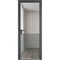 Алюминиевая дверь 16AG серая ночь стекло прозрачное