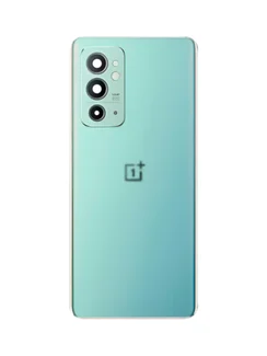 Задняя крышка для OnePlus 9RT зеленая (Blue Sky) со стеклом камеры